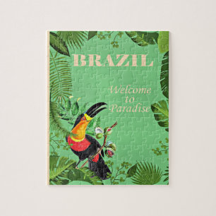 Brasil Reiseplakat, Tukan,