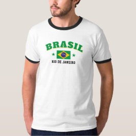 Brasil Rio de Janeiro Retro-Flagge T-Shirt