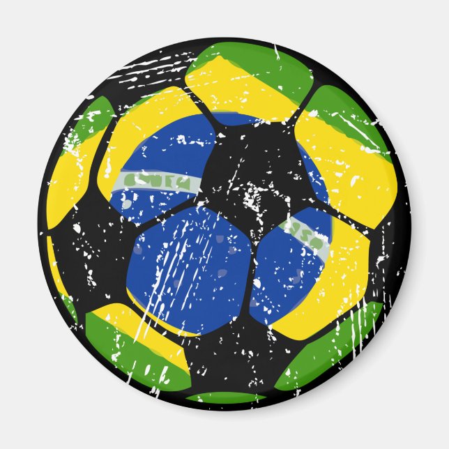 Brasil Soccer Ball Magnete Magnet (Vorne)