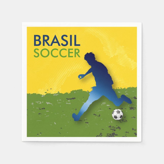 Brasil Soccer Serviette (Vorderseite)