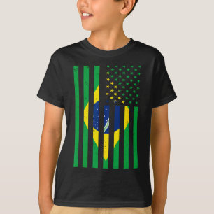 Brasil Trikot Brasil Fußball USA Amerika Flagge Tr T-Shirt