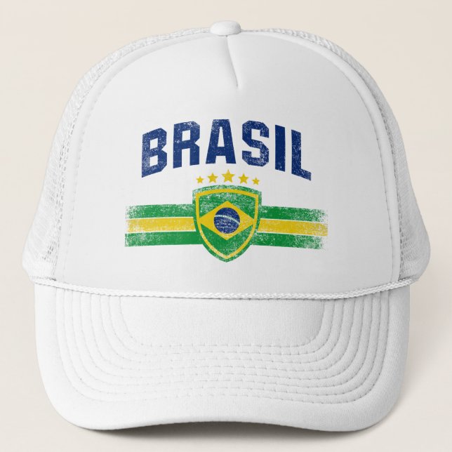 Brasil Truckerkappe (Vorderseite)