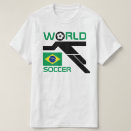 Brasil-Weltfußball-T-Shirt T-Shirt