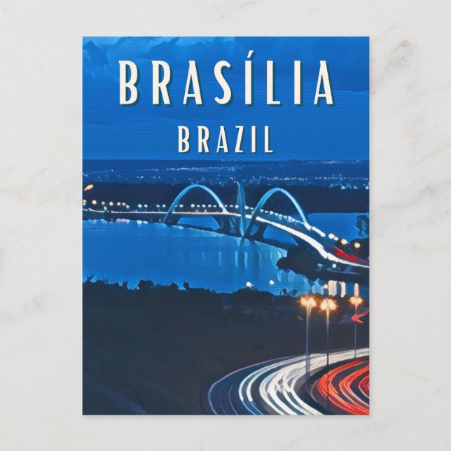 Brasilia: Brasiliens futuristische Stadt Postkarte (Vorderseite)