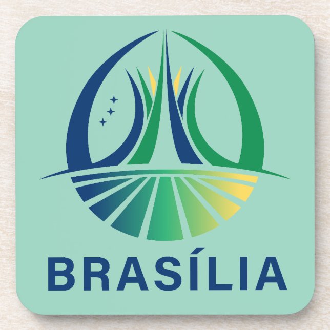 Brasilia Brazil Capital Getränkeuntersetzer (Vorderseite)
