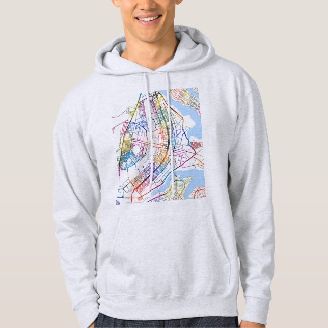 Brasília Brazil City Map Hoodie (Vorderseite)