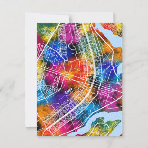 Brasília Brazil City Map Postkarte