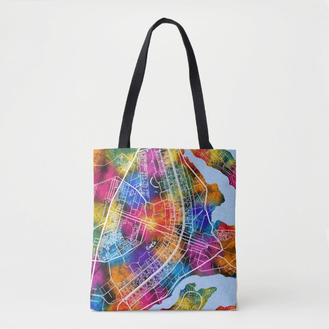 Brasília Brazil City Map Tasche (Vorderseite)
