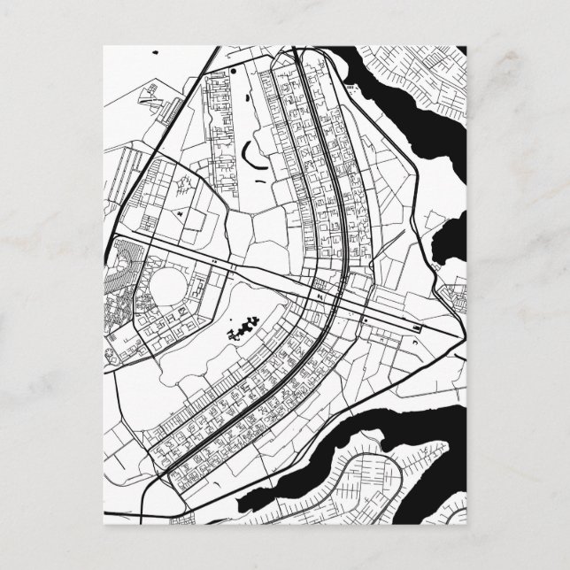 Brasília Brazil Map Postkarte (Vorderseite)