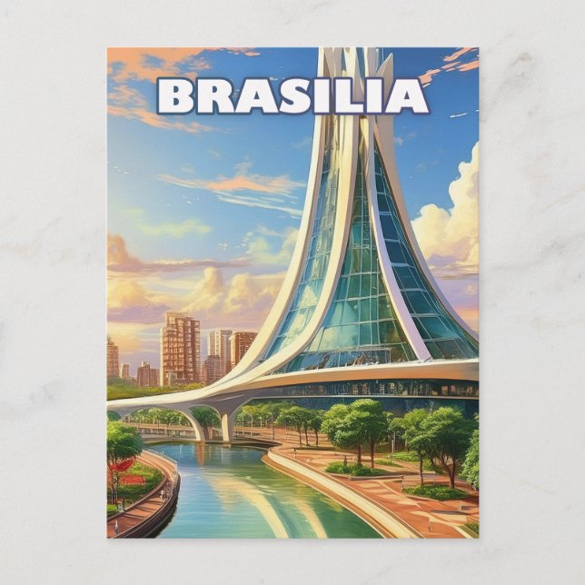Brasilia, Modern City Postkarte (Vorderseite)