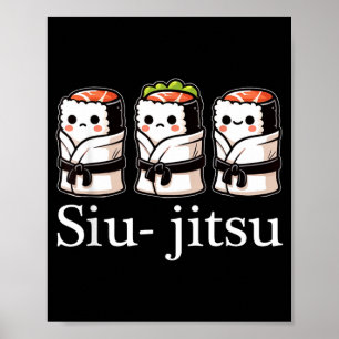 Brasilian Jiu Jitsu BJJ für Männer Vater Junge Fra Poster