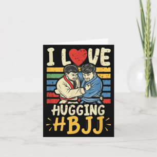 Brasilian Jiu Jitsu BJJ Liebe Umarmen Lustig MMA Karte
