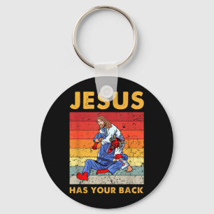 Brasilian Jiu Jitsu Jesus ist hinter dir BJJ MMA Schlüsselanhänger