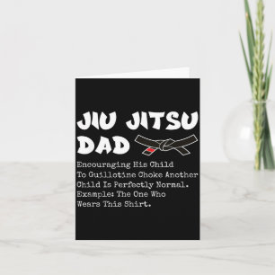 Brasilian Jiu Jitsu Vater Kampfsport BJJ Vater Karte