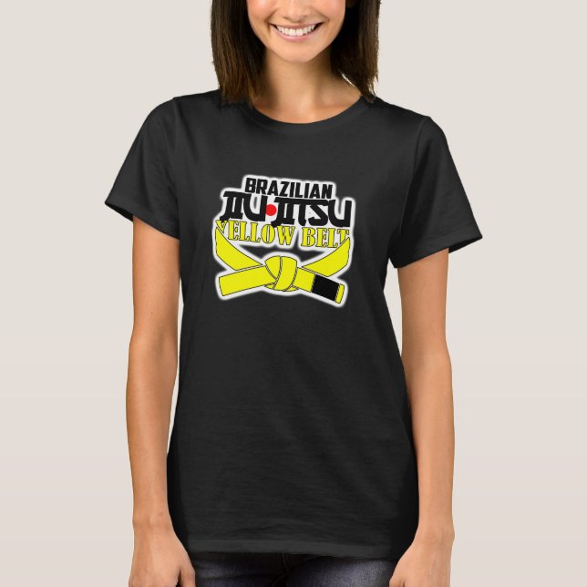 Brasilianer Jiu-Jitsu gelbes Gurt-Kind T-Shirt (Vorderseite)
