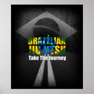 Brasilianer Jiu Jitsu- nehmen das Reise-Plakat Poster