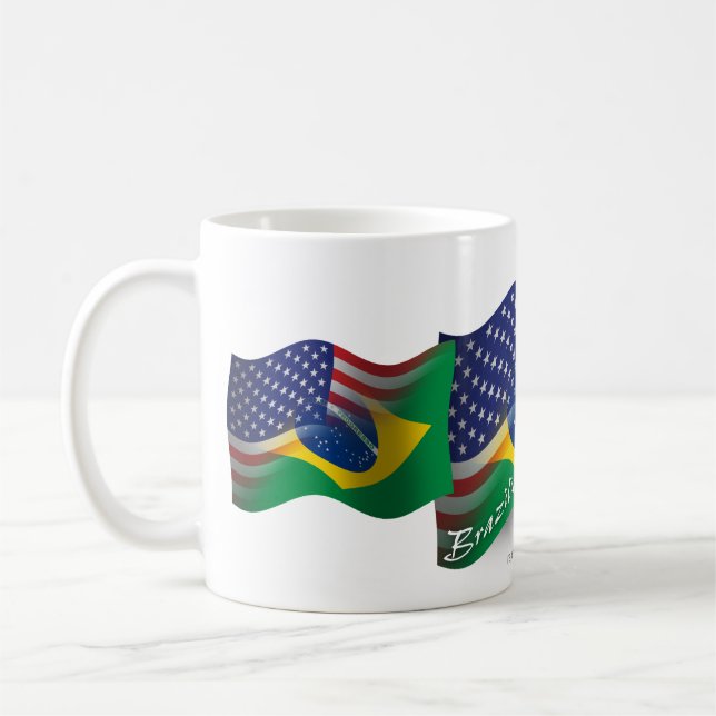 Brasilianisch-Amerikanische wellenartig bewegende Kaffeetasse (Links)