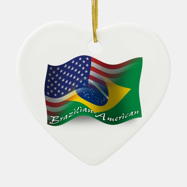 Brasilianisch-Amerikanische wellenartig bewegende Keramikornament (Vorne)