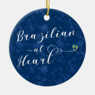 Brasilianisch bei Heart Holiday Tree Ornament