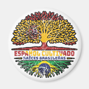 Brasilianisch Brasilien Spanien Spanisch Baumwurze Magnet
