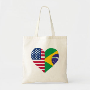 Brasilianische amerikanische Liebe Tote Bag Tragetasche