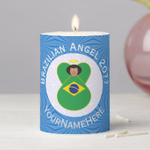 Brasilianische Angel-Flagge für Hanukkah Personali