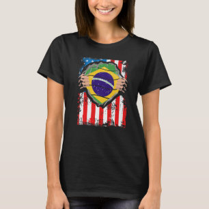 Brasilianische Fahne "Grown Patriot Brazil" aus Br T-Shirt