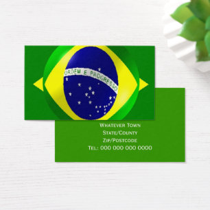 Brasilianische Flag-Visitenkarte
