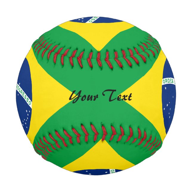 Brasilianische Flagge Baseball (Vorderseite)