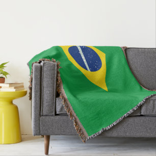 Brasilianische Flagge Decke