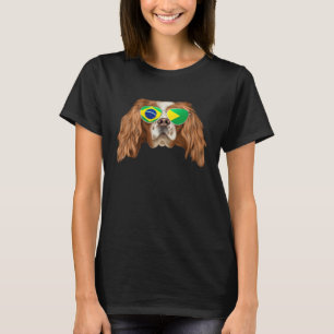 Brasilianische Flagge English Toy Spaniel Hund Bra T-Shirt