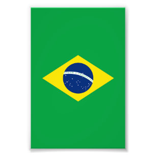 Brasilianische Flagge Fotodruck