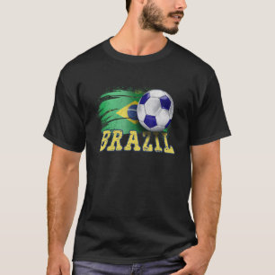 Brasilianische Flagge Fußball Brasilianische Fans  T-Shirt