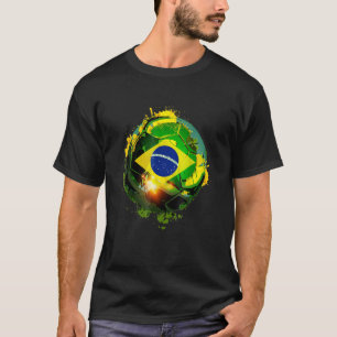 Brasilianische Flagge Fußball Fans Fußball Brasili T-Shirt