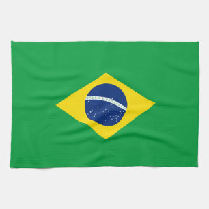 Brasilianische Flagge Geschirrtuch