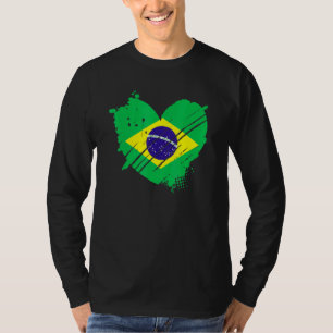 Brasilianische Flagge I Liebe Es ist in meiner DNA T-Shirt