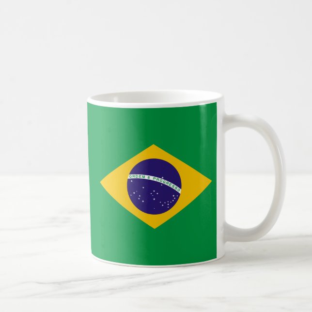 Brasilianische Flagge Kaffeetasse (Rechts)