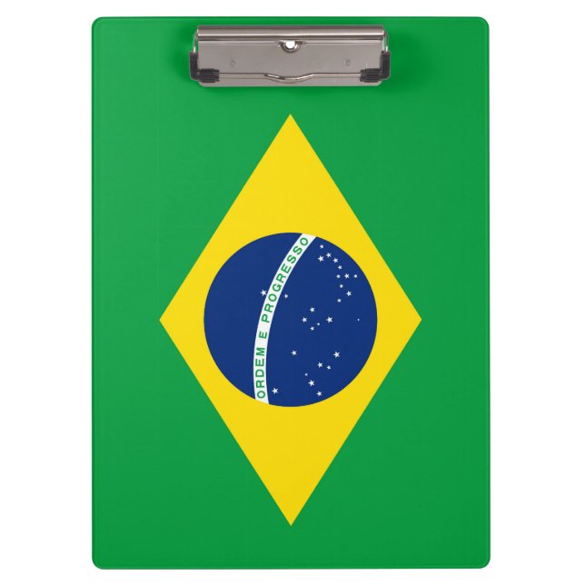 Brasilianische Flagge Klemmbrett (Vorderseite)