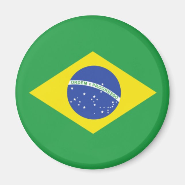 Brasilianische Flagge Magnet (Vorne)