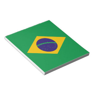 Brasilianische Flagge Notizblock