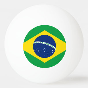 Brasilianische Flagge Pong Ball Tischtennisball