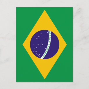 brasilianische Flagge Postkarte
