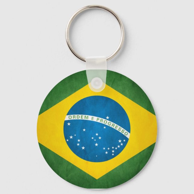 Brasilianische Flagge Schlüsselanhänger (Vorderseite)