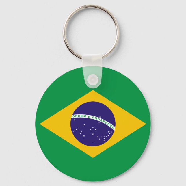 Brasilianische Flagge Schlüsselanhänger (Vorderseite)