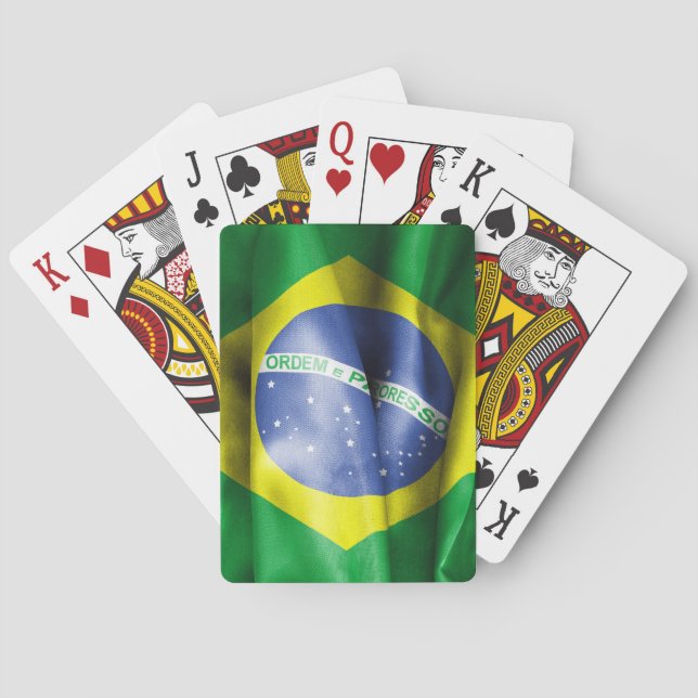 Brasilianische Flagge Spielkarten (Rückseite)