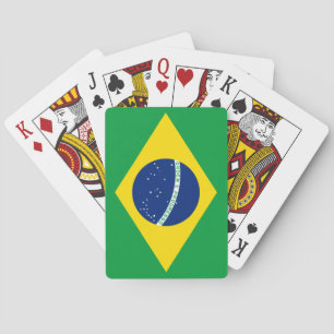 Brasilianische Flagge Spielkarten