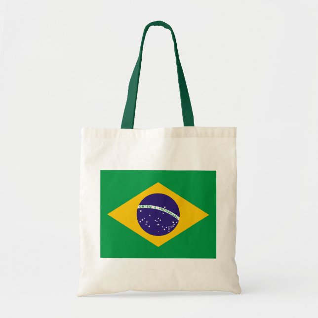 Brasilianische Flagge Tragetasche (Vorne)
