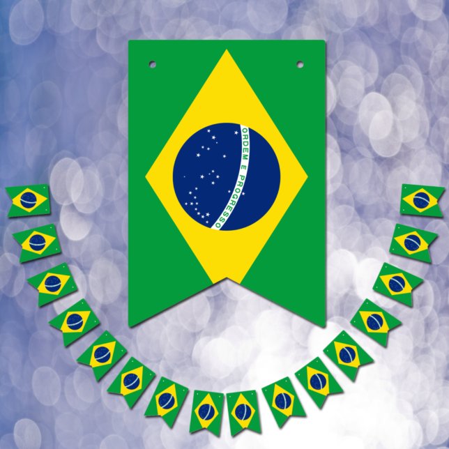 Brasilianische Flagge und brasilianisches Party Ba (Von Creator hochgeladen)