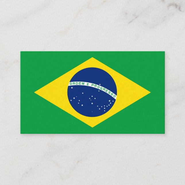Brasilianische Flagge - Visitenkarte (Vorderseite)