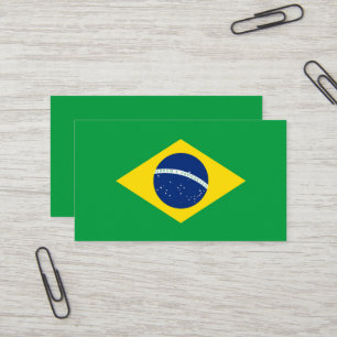 Brasilianische Flagge Visitenkarte